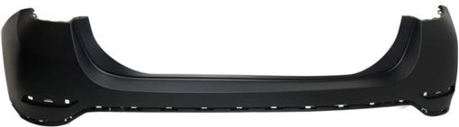 BMW Rear, Upper Bumper Cover-Primed, Plastic, Replacement REPBM760103PQ