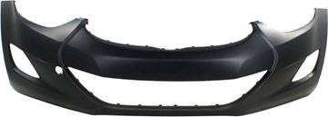 Hyundai Front Bumper Cover-Primed, Plastic, Replacement REPH010106P