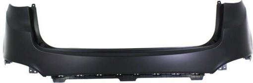 Hyundai Rear, Upper Bumper Cover-Primed, Plastic, Replacement REPH760146PQ