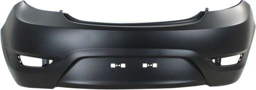 Bumper Cover, Accent 12-17 Rear Bumper Cover, Primed, Hatchback - Capa, Replacement REPH760169PQ