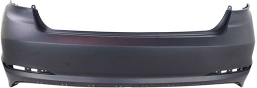 Hyundai Rear, Upper Bumper Cover-Primed, Plastic, Replacement REPH760199P