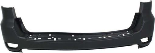 Jeep Rear, Upper Bumper Cover-Primed, Plastic, Replacement REPJ760115PQ