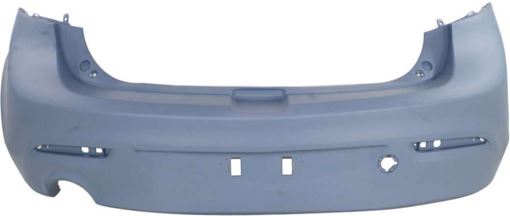 Mazda Rear Bumper Cover-Primed, Plastic, Replacement REPMZ760107P