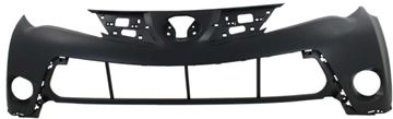 Toyota Front, Upper Bumper Cover-Primed, Plastic, Replacement REPT010376P