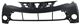 Toyota Front, Upper Bumper Cover-Primed, Plastic, Replacement REPT010376P