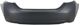 Toyota Rear Bumper Cover-Primed top; Textured bottom, Plastic, Replacement REPT760154PQ