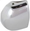 Nissan Front, Passenger Side Bumper Endr End-Chrome, Steel, Replacement 9215