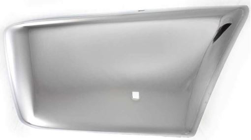 Dodge, Mitsubishi Front, Driver Side Bumper Endnd-Chrome, Steel, Replacement 980