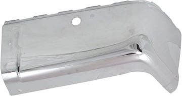 GMC, Chevrolet Rear, Passenger Side Bumper End End-Chrome, Steel, Replacement ARBC761101