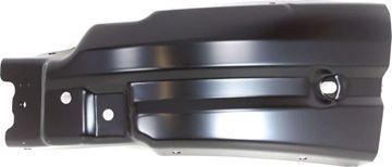 Chevrolet Front, Driver Side Bumper Endnd-Painted Black, Steel, Replacement C011104