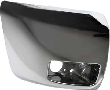 Bumper End, Silverado 1500 07-13 Front Bumper End Rh, Chrome, Plastic, Face Bar Cap, W/ Fog Lamps, Excludes 2007 Classic, Replacement REPC011111