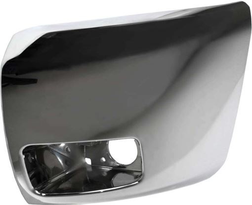 Chevrolet Front, Driver Side Bumper Endnd-Chrome, Plastic, Replacement REPC011112