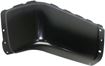 GMC, Chevrolet Rear, Driver Side Bumper End-Painted Black, Steel, Replacement REPC761114