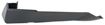 Ford Rear, Passenger Side Bumper End End-Primed, Plastic, Replacement REPF761101