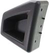 Hummer Front, Driver Side Bumper Endnd-Textured, Plastic, Replacement REPH011102