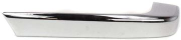 Nissan Rear, Driver Side Bumper End-Chrome, Plastic, Replacement REPN761102