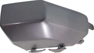 Toyota Front, Passenger Side Bumper Endr End-Painted Silver, Plastic, Replacement REPT011101