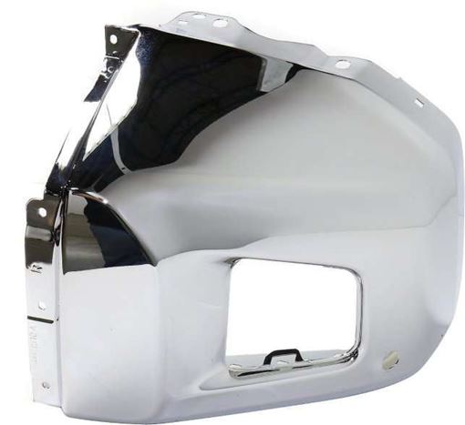 Bumper End, Tundra 14-18 Front Bumper End Rh, Chrome, Steel, W/ Parking Aid Snsr Hole - Capa, Replacement REPT011119Q