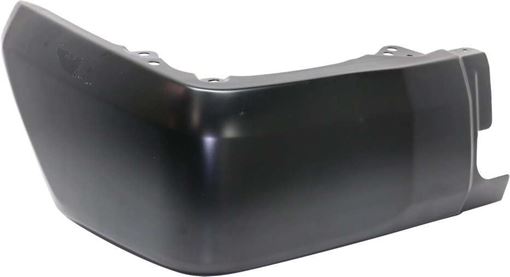 Toyota Rear, Passenger Side Bumper End End-Textured, Steel, Replacement REPT761127