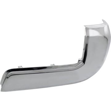 Toyota Rear, Passenger Side Bumper End End-Chrome, Plastic, Replacement REPT761139