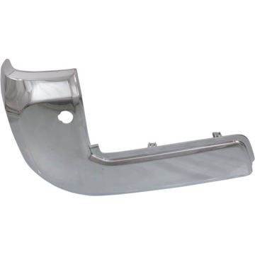 Toyota Rear, Driver Side Bumper End-Chrome, Plastic, Replacement REPT761142