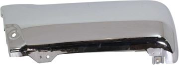 Toyota Rear, Driver Side Bumper End-Chrome, Steel, Replacement REPT761302