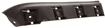 Volkswagen Rear, Passenger Side Bumper Filler-Black, Replacement V765301