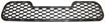 Hyundai Bumper Grille-Black, Plastic, Replacement H015310