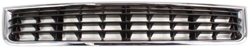 Audi Center Bumper Grille-Chrome Shell w/ Black Insert, Plastic, Replacement REPA015302