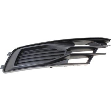 Audi Driver Side Bumper Grille-Textured Black, Plastic, Replacement REPA015518