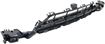 BMW Front Bumper Grille-Primed, Plastic, Replacement REPB015342