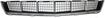 Cadillac Center Bumper Grille-Black and chrome, Plastic, Replacement REPC015330