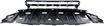 Honda Bumper Grille-Black, Plastic, Replacement REPH015315