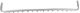 Mercury Center Bumper Grille-Silver, Plastic, Replacement REPM015307