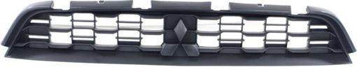 Mitsubishi Upper Bumper Grille-Textured Black, Plastic, Replacement REPM015350Q