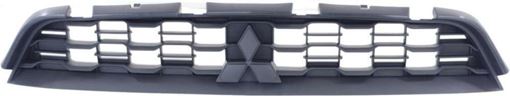 Mitsubishi Upper Bumper Grille-Textured Black, Plastic, Replacement REPM015350