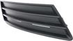 Volkswagen Passenger Side Bumper Grille-Textured Black, Plastic, Replacement REPV015507