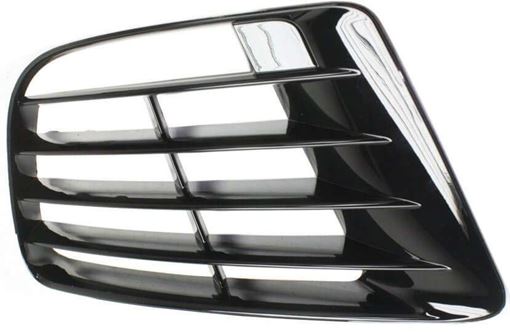 Volkswagen Passenger Side Bumper Grille-Black, Plastic, Replacement REPV015519