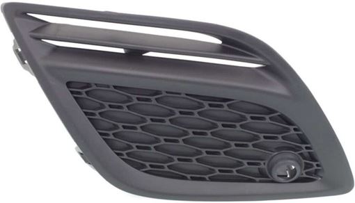 Volvo Passenger Side Bumper Grille-Textured Black, Plastic, Replacement REPV015521