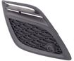 Volvo Passenger Side Bumper Grille-Textured Black, Plastic, Replacement REPV015521