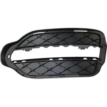Mercedes Benz Driver Side Bumper Grille-Textured Black, Plastic, Replacement RM01550002