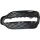 Mercedes Benz Driver Side Bumper Grille-Textured Black, Plastic, Replacement RM01550002