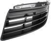 Volkswagen Driver Side Bumper Grille-Textured Black, Plastic, Replacement V015506