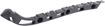 Chevrolet Rear, Passenger Side Bumper Retainer-Black, Plastic with fiberglass, Replacement REPC767301