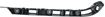 Chevrolet Rear, Passenger Side Bumper Retainer-Black, Plastic with fiberglass, Replacement REPC767301