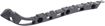 Chevrolet Rear, Passenger Side Bumper Retainer-Black, Plastic with fiberglass, Replacement REPC767301