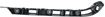 Chevrolet Rear, Passenger Side Bumper Retainer-Black, Plastic with fiberglass, Replacement REPC767301