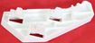 Honda Front, Driver Side Bumper Retainer-Natural, Plastic, Replacement REPH019108