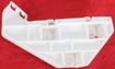Honda Front, Driver Side Bumper Retainer-Natural, Plastic, Replacement REPH019108