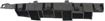 Honda Front, Passenger Side Bumper Retainer-Black, Plastic, Replacement REPH019113